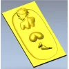 Рельефная 3D модель "Девушка в ванне" в формате STL для ЧПУ