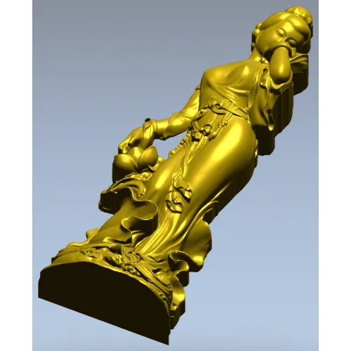 Нимфа в цветах - 3D модель STL для ЧПУ
