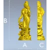 Нимфа в цветах - 3D модель STL для ЧПУ