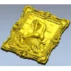Барочное панно "Наяда и карп" - 3D модель STL для ЧПУ