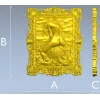 Барочное панно "Наяда и карп" - 3D модель STL для ЧПУ