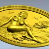 Нимфа на берегу - 3D модель STL для ЧПУ