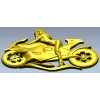 Motorcycle Muse - high-relief woman on sportbike STL