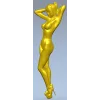 Stiletto Muse - bas-relief female figure STL for CNC milling
