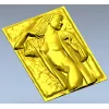 Рельефный панно с женской фигурой - 3D модель STL для ЧПУ