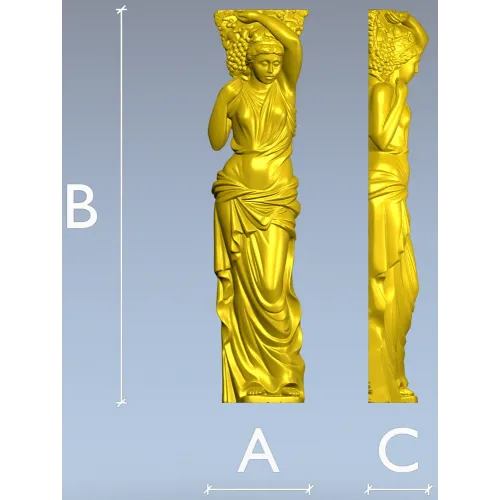 Виноградная вакханка - 3D модель STL для ЧПУ