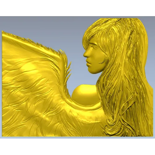 Крылатая Муза - 3D панно в формате STL для ЧПУ