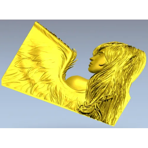Крылатая Муза - 3D панно в формате STL для ЧПУ