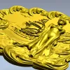 3D модель STL панно "Морская нимфа" для ЧПУ