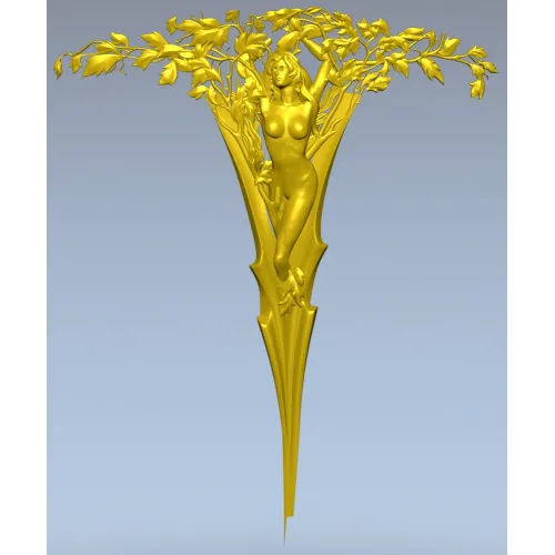 Sylvan Muse - detailed 3D STL model for CNC carving
