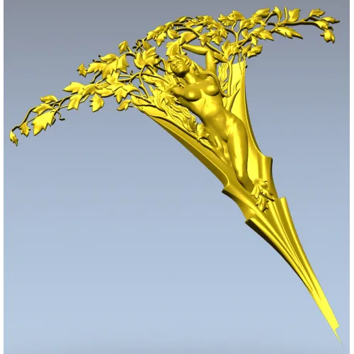 Sylvan Muse - detailed 3D STL model for CNC carving