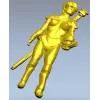 3D модель stl "Стражница" - фигурный рельеф для ЧПУ