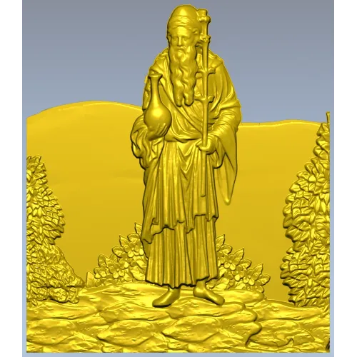 Морозный Странник - рельефная 3D модель STL для ЧПУ