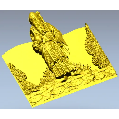 Морозный Странник - рельефная 3D модель STL для ЧПУ