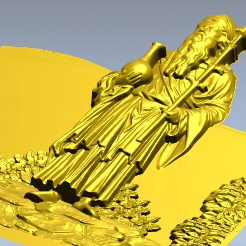 Морозный Странник - рельефная 3D модель STL для ЧПУ