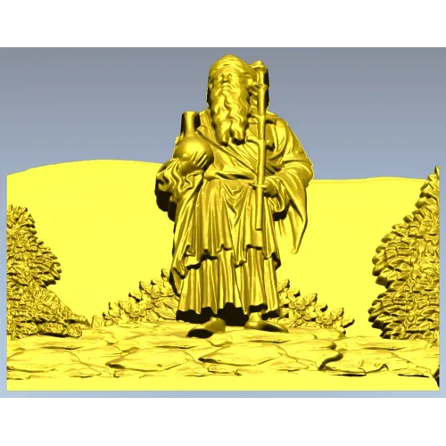 Морозный Странник - рельефная 3D модель STL для ЧПУ