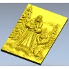 Дед Мороз с медведем - 3D модель STL для ЧПУ