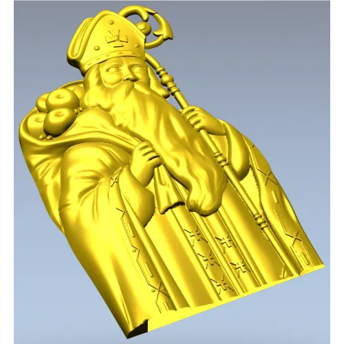 Николай Чудотворец - 3D модель STL для фрезеровки на ЧПУ