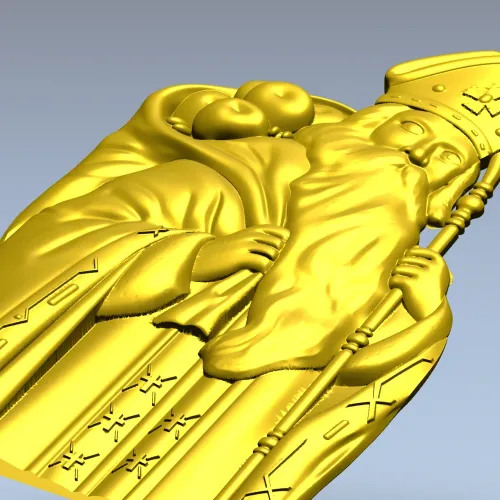 Николай Чудотворец - 3D модель STL для фрезеровки на ЧПУ