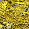 Ornate Winged Panel - STL 3D Model for CNC Carving