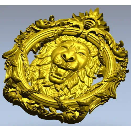 Regal Roar Cartouche - STL 3D model for CNC carving