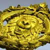 Regal Roar Cartouche - STL 3D model for CNC carving
