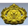 Regal Roar Cartouche - STL 3D model for CNC carving