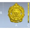Regal Roar Cartouche - STL 3D model for CNC carving