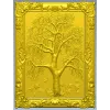 Tree relief panel STL for CNC milling - ornate framed tree