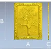 Tree relief panel STL for CNC milling - ornate framed tree