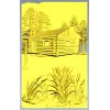 Forest Cabin Relief - STL 3D model for CNC carving