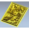 3D модель панно "Дракон-страж" в формате STL для ЧПУ