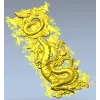 Dragon Cloud Relief STL for CNC Carving - High Relief Panel