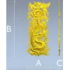 Dragon Cloud Relief STL for CNC Carving - High Relief Panel