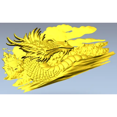 Драконий берег - 3D рельеф для ЧПУ (STL)