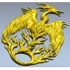 Феникс Восходящий - STL модель для ЧПУ