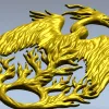 Феникс Восходящий - STL модель для ЧПУ