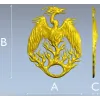 Феникс Восходящий - STL модель для ЧПУ
