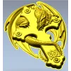 3D модель "Щит Дракона" - STL для ЧПУ, декоративная накладка