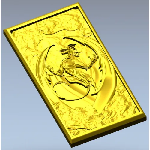 Dragon Ascendant - high-relief 3D model STL for CNC
