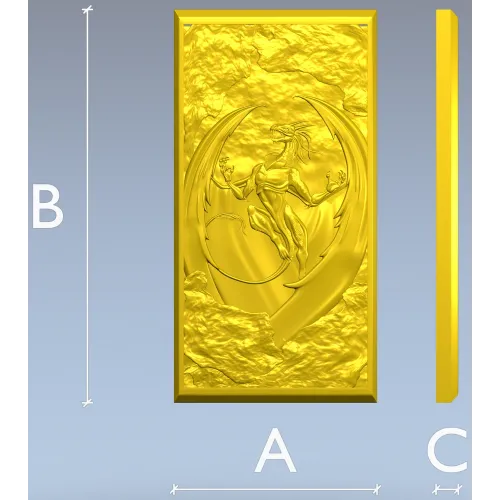 Dragon Ascendant - high-relief 3D model STL for CNC