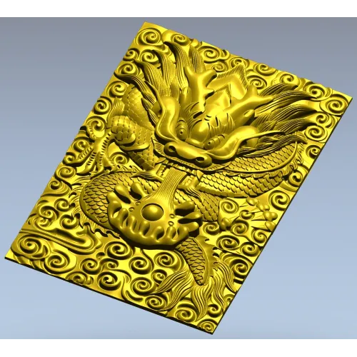 High-Relief Dragon Head STL for CNC