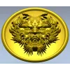 Dragon head medallion 3D STL for CNC