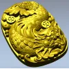 3D модель "Драконий медальон" - STL для ЧПУ