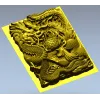 Imperial Dragon Relief - detailed 3D STL panel for CNC