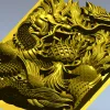 Imperial Dragon Relief - detailed 3D STL panel for CNC