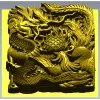 Imperial Dragon Relief - detailed 3D STL panel for CNC