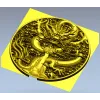 Круглый медальон "Дракон в облаках" - 3D модель STL для ЧПУ