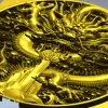 Круглый медальон "Дракон в облаках" - 3D модель STL для ЧПУ
