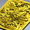 Рельефная 3D модель "Дракон с монетами" в формате STL для ЧПУ